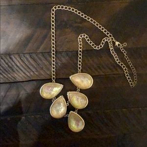 Beautiful gold shimmer statement necklace